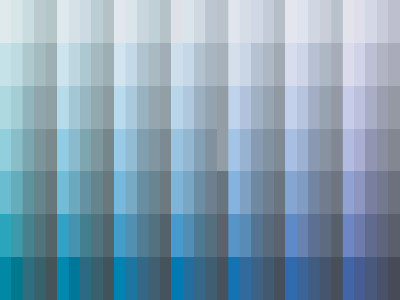 Πίνακας χρωμάτων από το χρωματολόγιο Inspired της Kraft paints (μπλε αποχρώσεις)